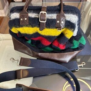 Billy Kirk x Hudson Bay Wool and Leather Bag